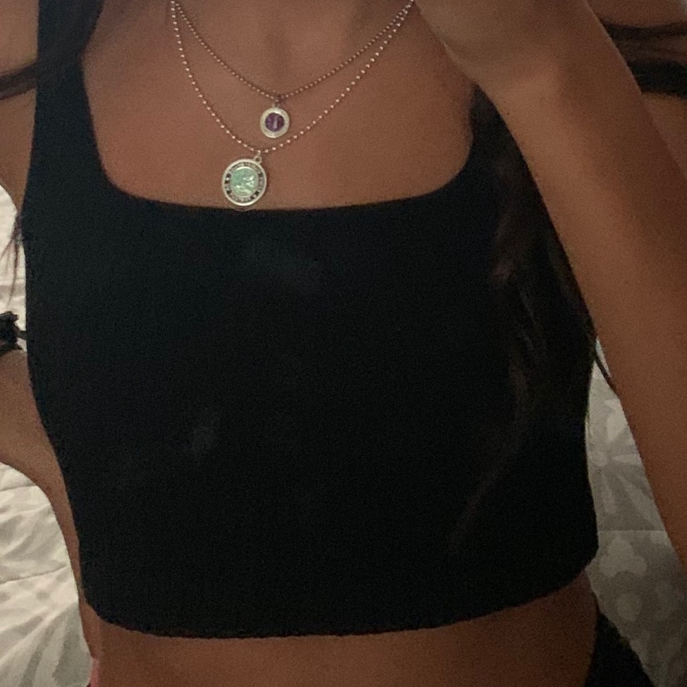 BLACK FOREVER 21 TANK